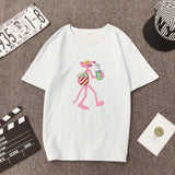 BJYL - Pink Panther Printed Women T-Shirt